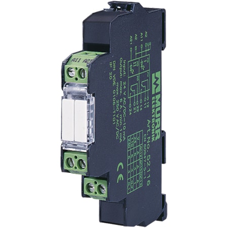MIRO 12.4 24V-2S OUTPUT RELAY, IN: 24 VAC/DC - OUT: 250 VAC/DC 6 A, 2 NO